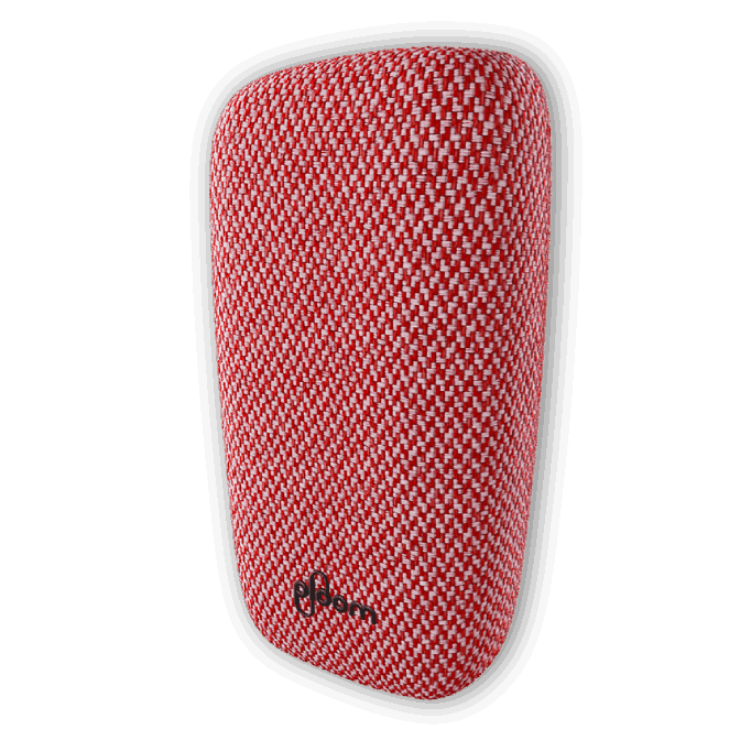 Ploom X červený textilný zadný kryt Red - pohľad spredu